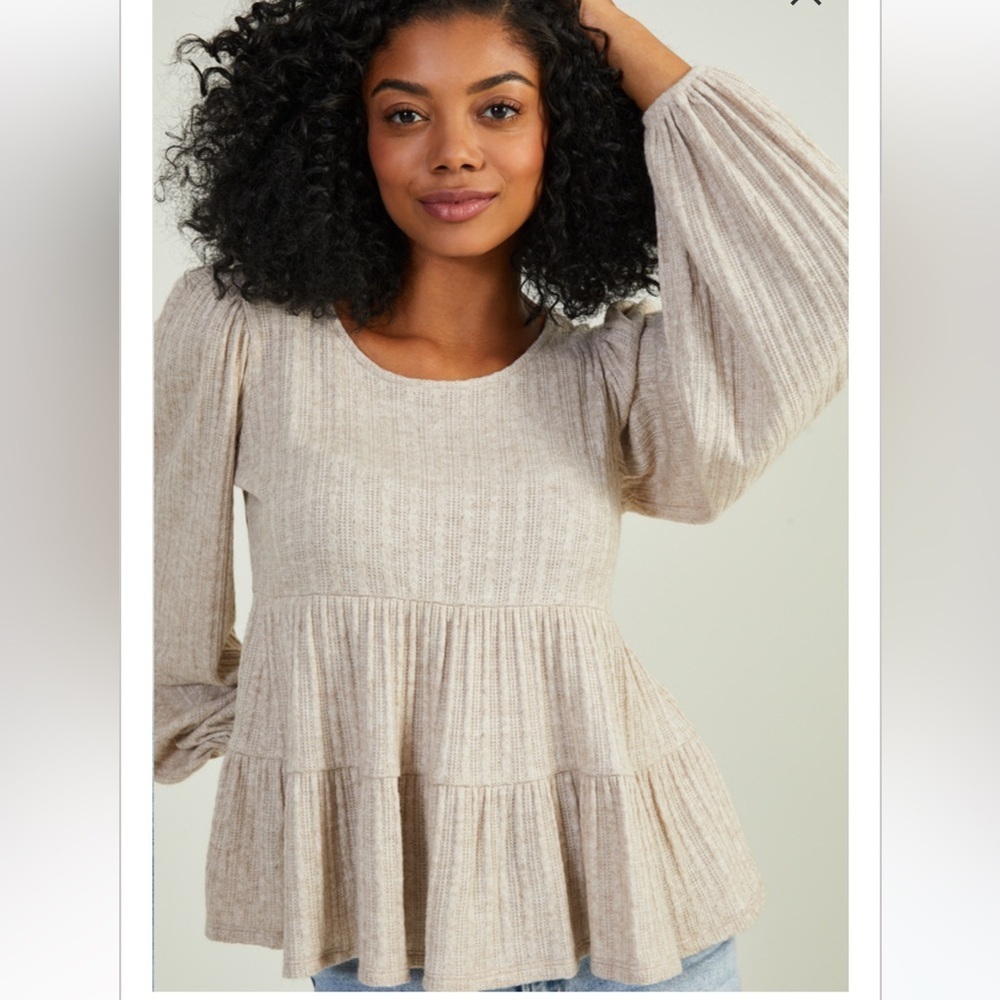 New with tags altard state Ellis pointelle babydoll top